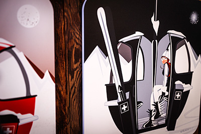 Art mural de montagne