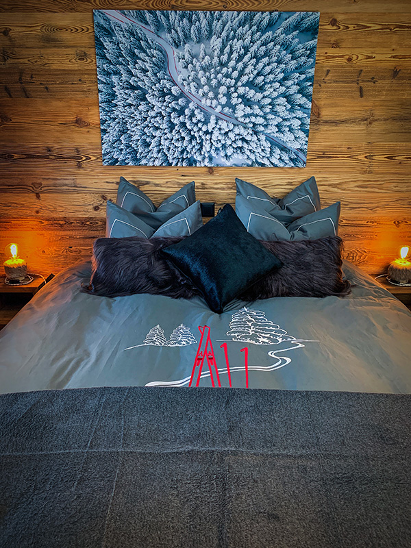 Aménagement et Décoration de chalet - Chambre invités