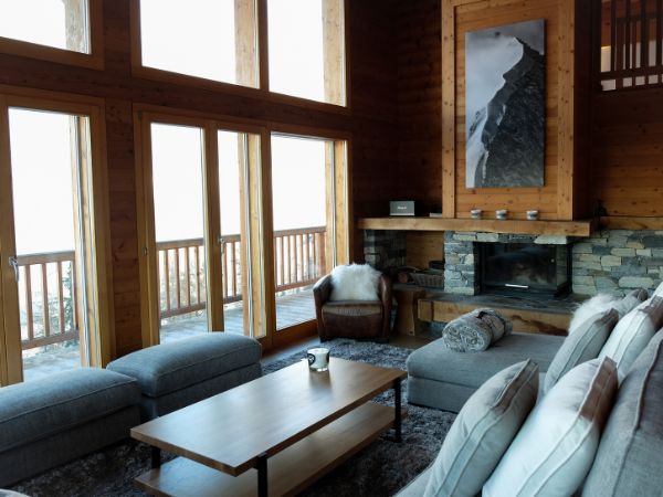 Aménagement et Décoration de chalet - Salon - Photographie de Sébastien Albert de Verbier