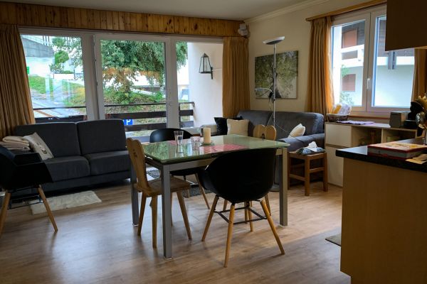 Projet d'aménagement et de décoration d'appartement de montagne Haute -Nendaz - Espace de vie avant rénovation