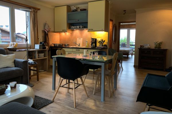 Projet d'aménagement et de décoration d'appartement de montagne Haute -Nendaz - Salle à manger avant rénovation